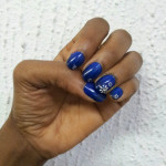 Nail Art:  Blue Petal